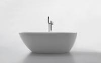 Отдельностоящая, овальная акриловая ванна BelBagno, цвет: белый