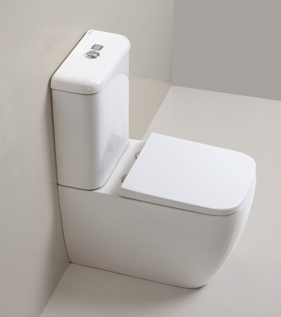 Чаша унитаза безободкового, P-trap BelBagno, серия ALPINA