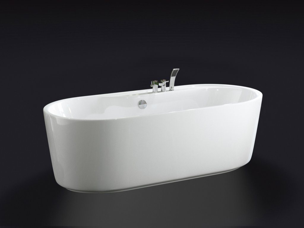 Ванна акриловая BelBagno BB14-K, 180x85 см