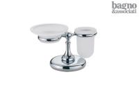 Мыльница и стакан с держателем Bagno & Associati Regency RE77351