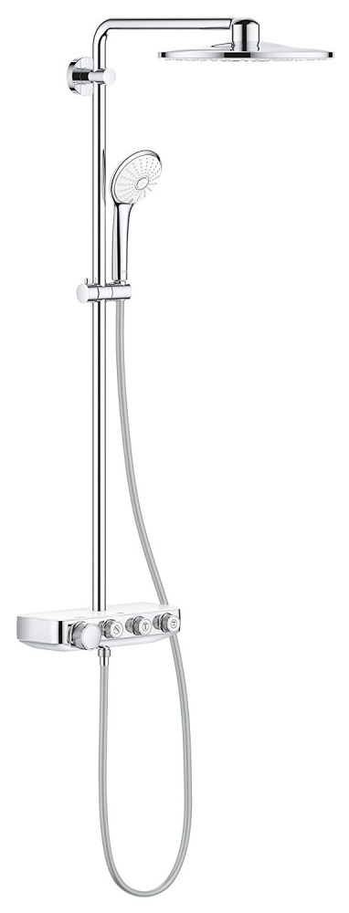 Душевая система с термостатом Grohe Euphoria SmartControl 310 DUO 26507LS0, цвет верхнего душа белая луна