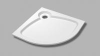 Встраиваемый поддон из искусственного мрамора CEZARES TRAY-S-R-56-W, литой, радиальный 800х800х56, белый (bianco), размер: 800x800x56
