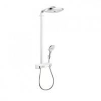 27127400 Raindance Select E 300 3jet Showerpipe, ½’, белый/хром