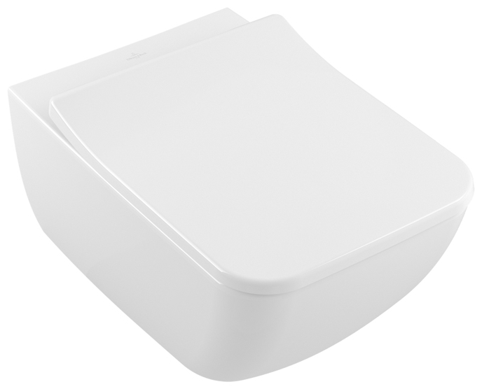 Унитаз подвесной, безободковый Villeroy&Boch Legato 5663R001, с крышкой сидением Legato line 9M95S101