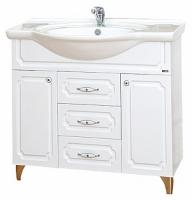 Александра - 85 Тумба белый металлик П-Але01085-352
