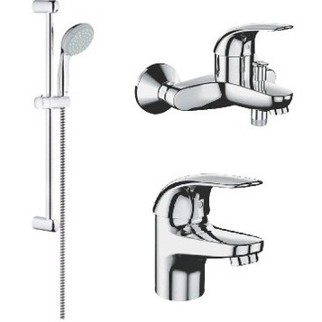 Комплект смесителей Grohe Euroeco 124428 3в1