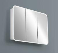 Зеркальный шкаф с тремя распашными дверьми с LED подсветкой дверей, CEZARES
