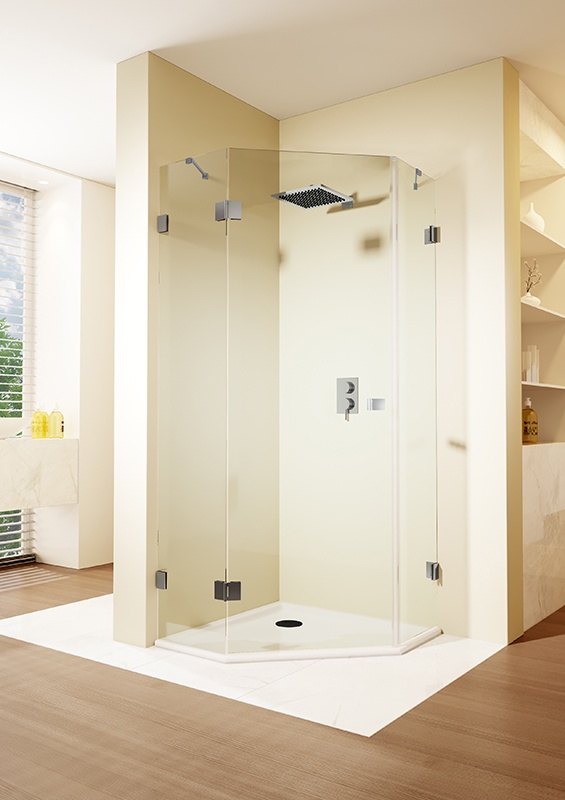 Душевое ограждение пятиугольное Riho Scandic S301 95 x 95 см