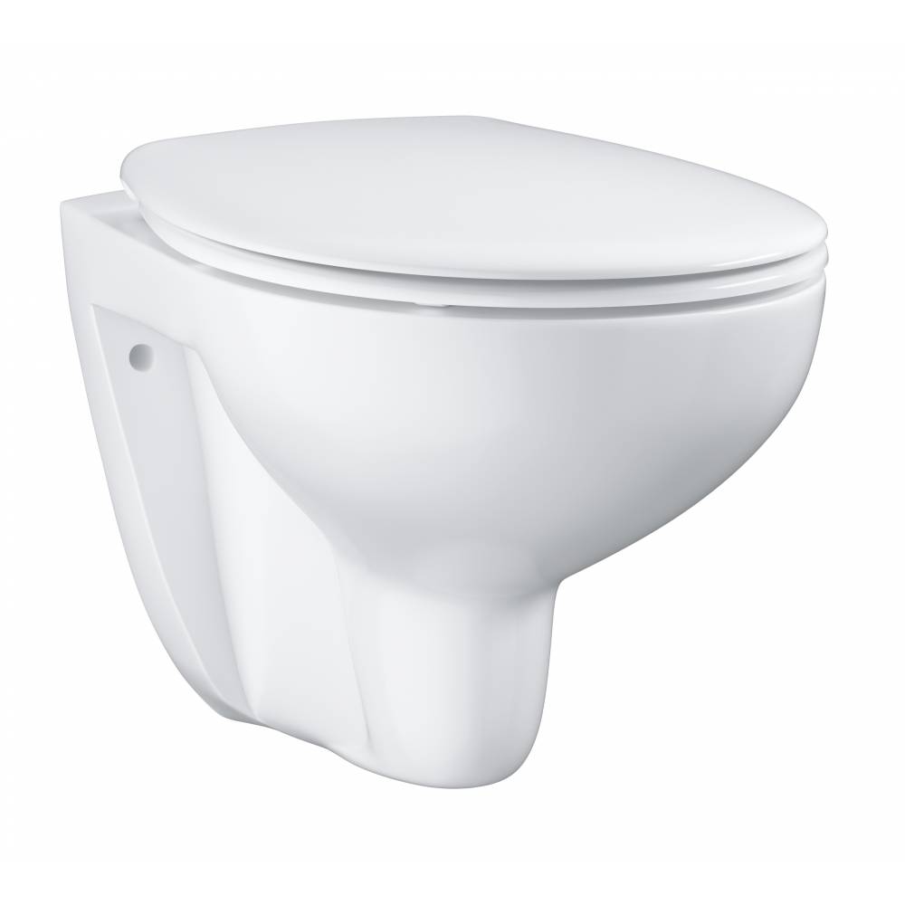 Унитаз подвесной Grohe Bau Ceramic 39351000, безободковый, крышка микролифт