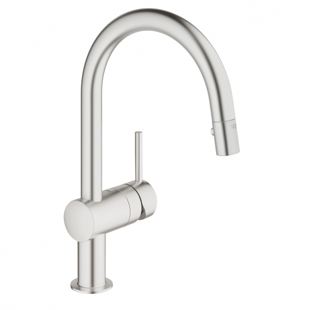 Смеситель Grohe Minta 32321 DC0 кухонный для мойки суперсталь