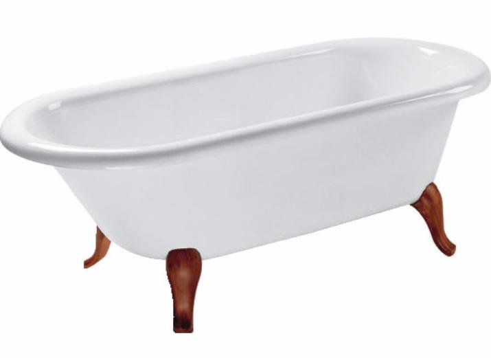 Квариловая ванна Villeroy&Boch Hommage 177x77 см UBQ180HOM7V-01 на деревянных ножках