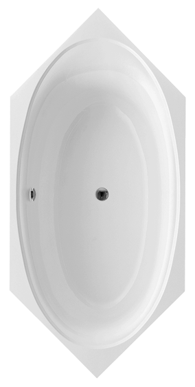 Ванна Villeroy&Boch CETUS Duo UBQ210CEU6V, 210х100 см, Quaryl®