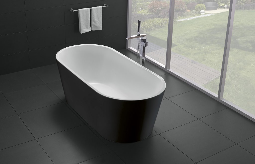 Акриловая ванна BB71-1800-NERO BelBagno, цвет: Черный