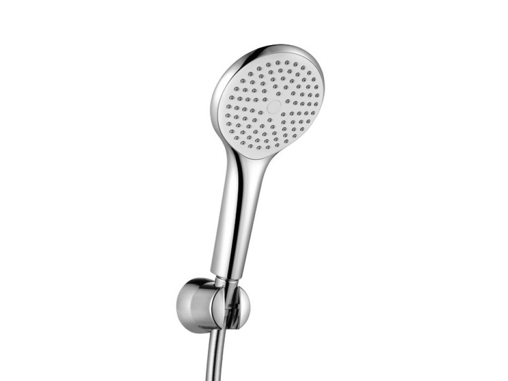 Душевой гарнитур Kludi Freshline 1S 6785005-00 для ванны, держатель круглый, цвет хром