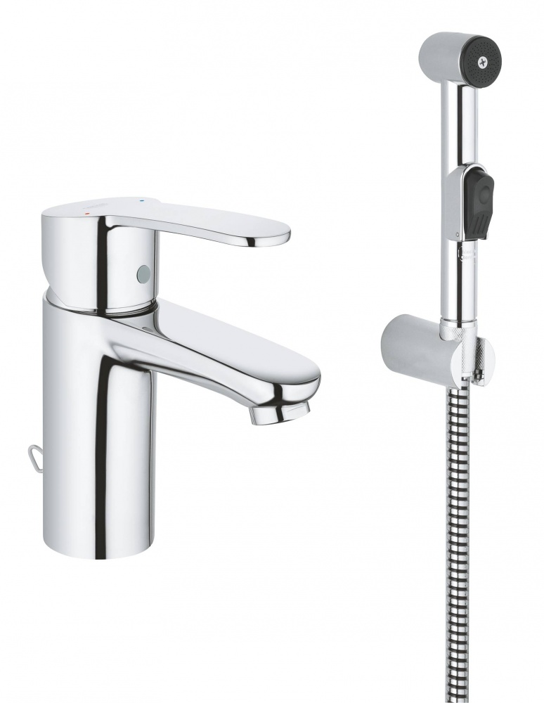 Смеситель для раковины Grohe Eurostyle Cosmopolitan 23549000, с гигиеническим душем, хром