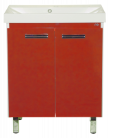 Джулия QVATRO - 75 Тумба прямая красная Л-Джк01075-0410Пр