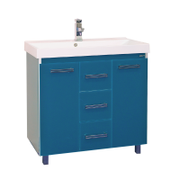 Джулия Qvatro - 75 с 3-мя ящиками синяя Л-Джк01075-1110Пр3Я