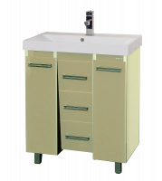 Джулия QVATRO - 90 Тумба с 3 ящ. конус бежевая  Л-Джк01090-0310Ко3