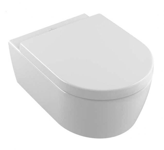Унитаз Villeroy&Boch Avento 5656 HR01 с крышкой-сиденьем Soft-Close, альпийский белый