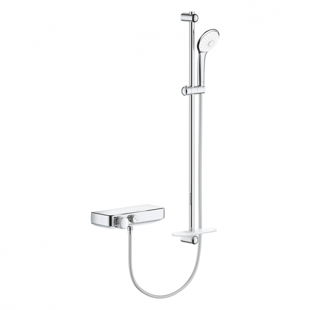 Термостат Grohe Grohtherm SmartControl 34721000 для душа с Душевым гарнитуром Euphoria 110 Massage 27226001, штанга 90 см