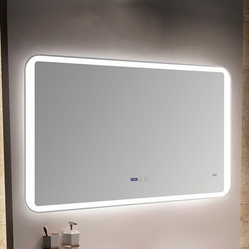 Зеркало с LED-подсветкой MELANA-12070 подогрев/часы (MLN-LED052)
