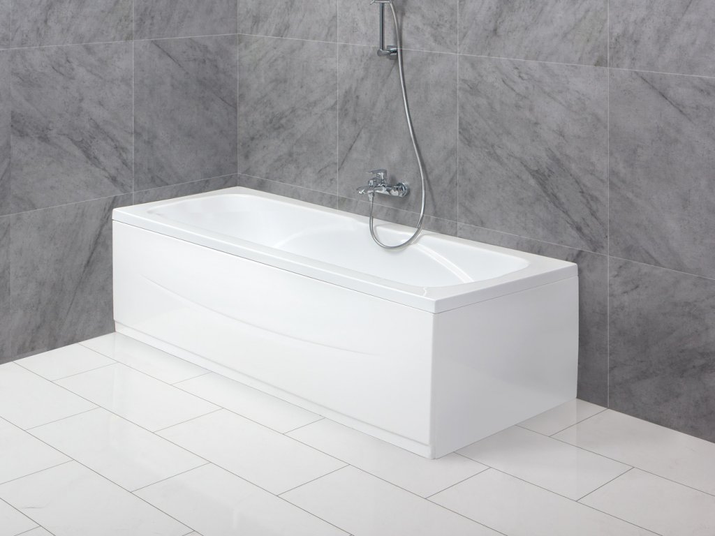 Акриловая ванна BelBagno BB104 180-80-41 см пристенная