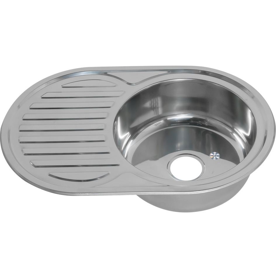 Мойка 7750 R MELANA 0,8/180 врезная овальная с сифоном (093 t R *10)