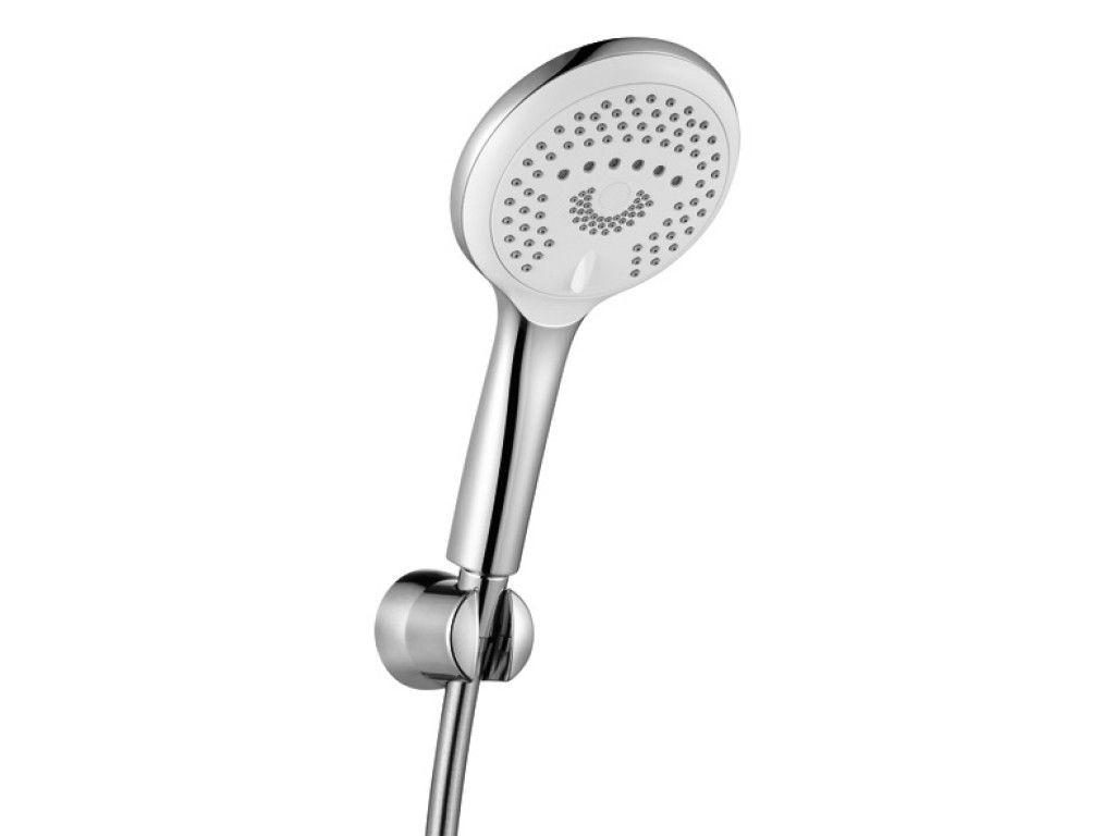 Душевой гарнитур Kludi Freshline 3S 6795005-00 для ванны, держатель круглый, цвет хром