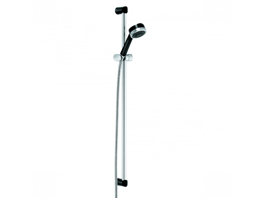 Душевой гарнитур Kludi Zenta 3S 6084086-00, черный/хром