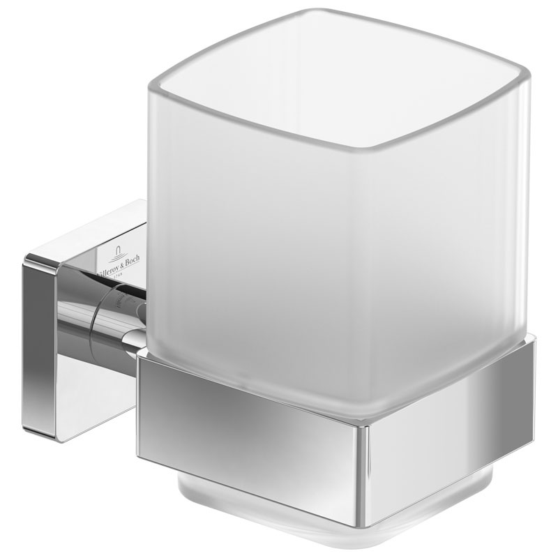 Стаканчик настенный Villeroy&Boch TVA15201900064 Никель сатинированный матовый