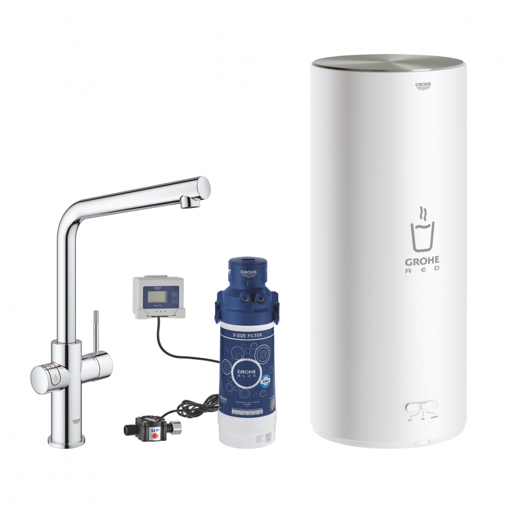 Смеситель Grohe Red II Duo 30325001 для кухонной мойки, с водонагревателем