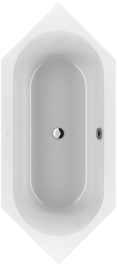 Акриловая ванна Villeroy&Boch Loop&Friends 205 x 90 UBA205LFO6V-01, внутри овал