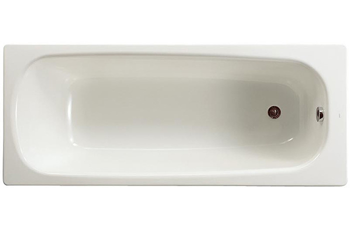 Чугунная ванна 160x70 Roca Continental 21291200R, с противоскользящим покрытием