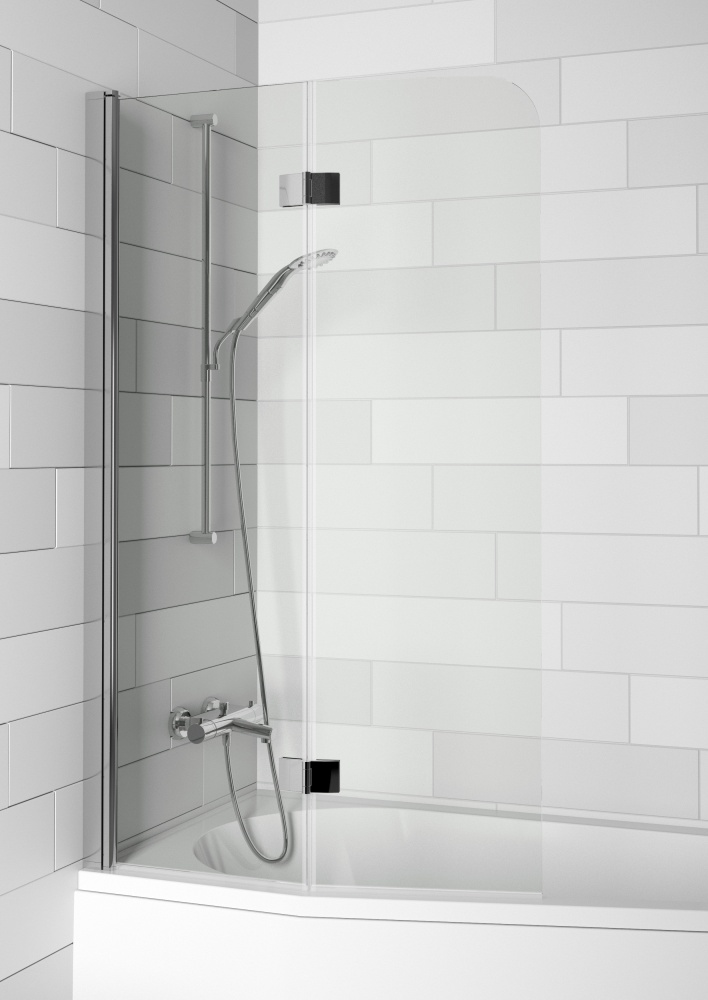Стеклянная шторка для ванны Riho Nautic N500 Delta 90 x 150 см