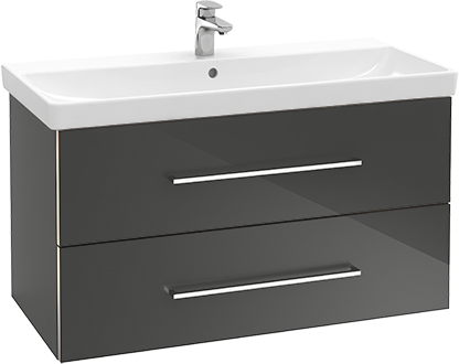 Тумба под раковину Villeroy&Boch Avento A891 00B3, цвет Crystal Black