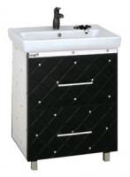 Гранд Lux 60 прямая черно-белая Cristallo Л-Грл01060-249ПрКс