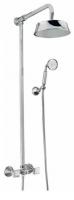 Душевая стойка со смесителем для верхнего и ручного душа, CEZARES, OLIMP, исполнение: бронза, ручки: металл