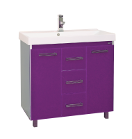 Джулия Qvatro - 75 с 3-мя ящиками сиреневая Л-Джк01075-1510Пр3Я