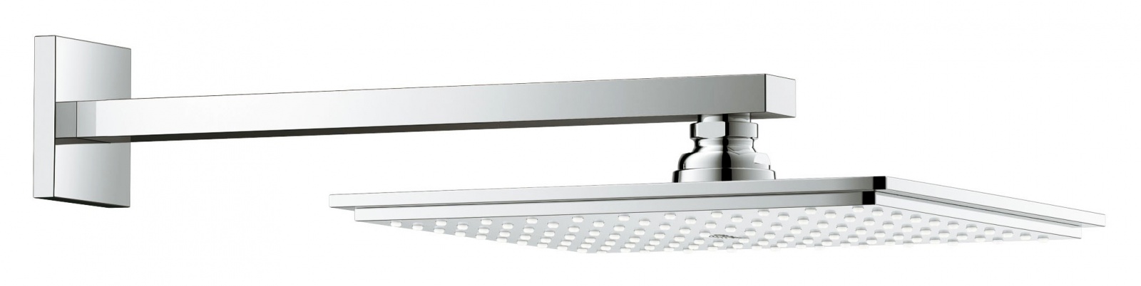 Верхний душ Grohe Rainshower Allure 26064000 с душевым кронштейном с ограничением расхода воды 9,5 л/мин, 22,9 см