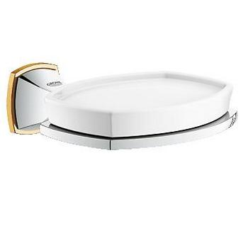 Мыльница Grohe Grandera 40628IG0, хром/золото