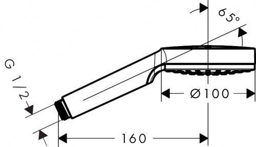 26331400 Ручной душ Crometta 1jet