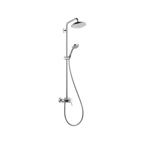27222000 Croma 220 Showerpipe с однорычажным смесителем, поворотный держатель 400 мм, ½’