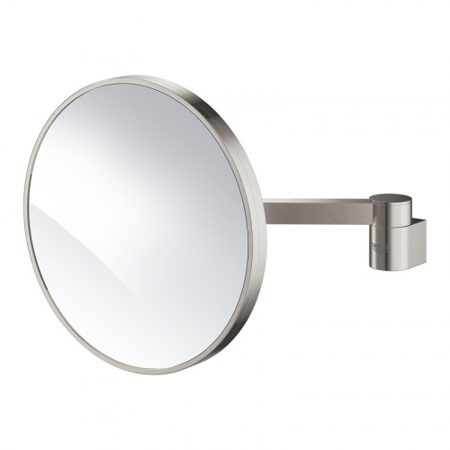 Косметическое зеркало с увеличением в 7 раз Grohe Selection 41077DC0, суперсталь