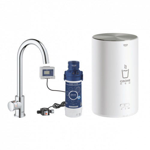 Смеситель Grohe Red II Mono 30085001 для кухонной мойки, с водонагревателем
