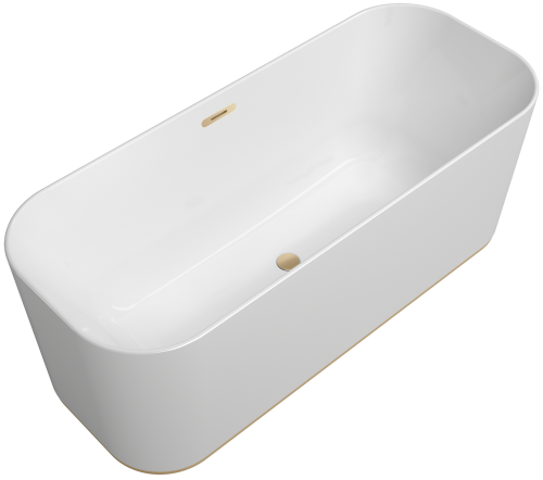 Квариловая ванна Villeroy&Boch Finion 170 x 70 см UBQ177FIN7A200V101, фурнитура шампань