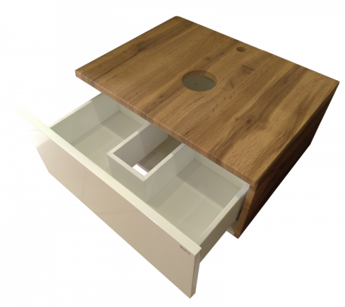 Ива - 90 Тумба подвесная комбинированная 1 ящ. П-Ива-01090-951Я