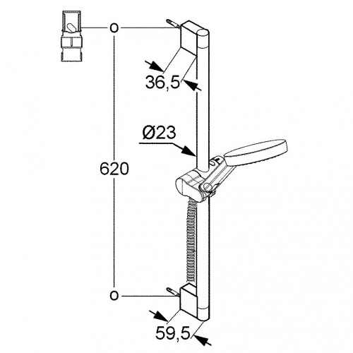 Душевой гарнитур Kludi A-QAb 6573005-00