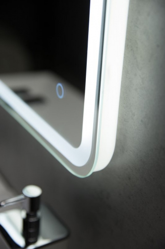 BELBAGNO SPC-MAR-800-800-LED Зеркало с встроенным светильником и кнопочным выключателем, 12W, 220-240V, 800x30x800 