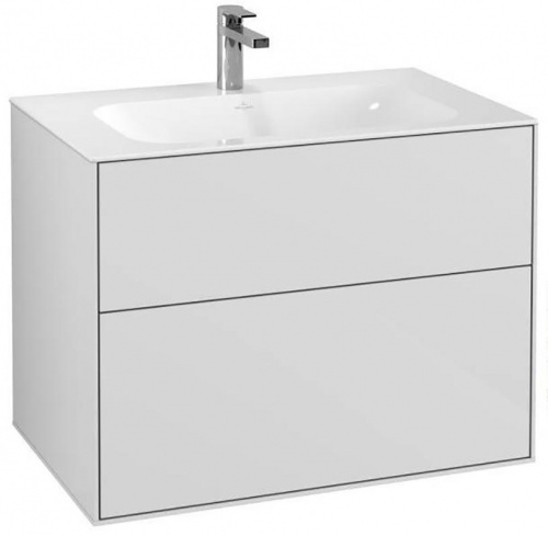 Тумба под раковину Villeroy&Boch Finion F01000GF, 80 х 50 см, белый глянцевый