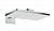 24003400 Верхний душ Rainmaker Select 460 1jet , с держателем 450 мм